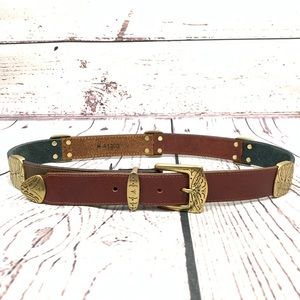Vintage Brighton 90’s Western Style Leather Belt